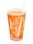 Illustration of a glass of iced tea.