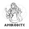 Illustration of the goddess Aphrodite