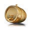 Illustration golden barrel isolated