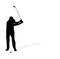 Illustration of golf athlete