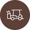 Illustration Golf Cart Icon For Personal And Commercial Use.