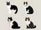 Illustration of Graceful Japanese Bobtail Cat - Exquisite Feline Artwork
