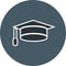 Illustration Graduation Cap Icon For Personal And Commercial Use.