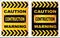 Illustration graphic vector of warning under contruction logo design template