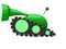 Illustration of green cartoon tank