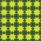 Illustration of a green toned star shaped seamless pattern