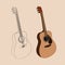 Illustration guitar acoustic