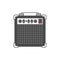 Illustration of guitar amplifier icon