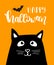 Illustration of Halloween kitten