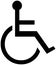 Illustration of Handicap or wheelchair person symbol