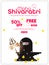 Illustration of Happy Mahashivratri 50% off Sale poster, banner, advertisement