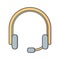 Illustration Headphones Icon For Personal And Commercial Use.