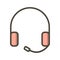 Illustration Headphones Icon For Personal And Commercial Use.