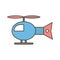 Illustration Helicopter Icon For Personal And Commercial Use.