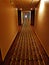 Illustration of a hotel hallway
