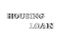 Illustration of Housing loan in block letters