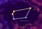 Illustration image of the constellation microscopium