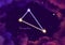 Illustration image of the constellation triangulum