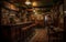 An illustration of the Interior of the Irish Pub, Generative AI