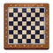 Illustration: International Chess Board With Marks.