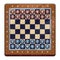 Illustration: International Chess Board with Pieces.