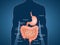 Illustration of intestine diagram