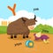 Illustration Isolated Alphabet Letter Y-yak,yoyo,yam