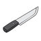 Illustration of Isolated Chef Knife Cartoon Drawing
