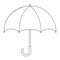 Illustration of Isolated Umbrella Cartoon Drawing