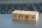 Illustration Jobs written on wooden blocks