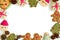 Illustration of Joyful Christmas Cookies Frame on transparent background