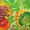 Illustration juicy beautiful fruit