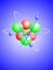 A illustration of a lithium atom