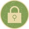 Illustration Lock Icon For Personal And Commercial Use.