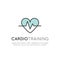 Illustration Logo of cardio training