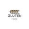 Illustration Logo Set Badge Ingredient Warning Label Icon Gluten Wheat Free