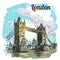 illustration London bridge