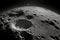 An illustration of the lunar surface with craters. Created with Generative AI