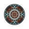 illustration of Mandala, Round Ornament Pattern, Beautiful Deco Mandala, Tibetan art