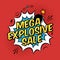 Illustration with mega explosive sale discount