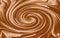 Illustration of melting chocolate-like spiral pattern for background