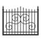 Illustration of metal forged fence.