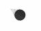Illustration meteorite logo design black round shape with white line