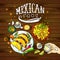 Illustration mexican food