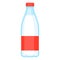 Illustration of milk in bottle. Food item for bars, restaurants and shops.