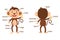 Illustration of monkey vocabulary part of body