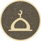 Illustration Mosque  Icon For Personal And Commercial Use.