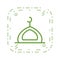 Illustration Mosque  Icon For Personal And Commercial Use.