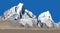 Illustration of mounts Cholatse and Tabuche peak vector