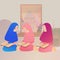 Illustration of A Muslim Girl read Quran Islam holy book at home together with friends